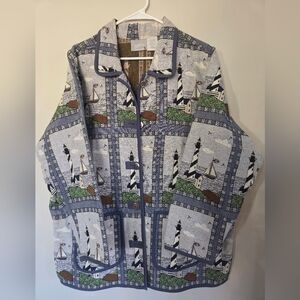 Blair Vintage Nautical Tapestry Fabric Jacket